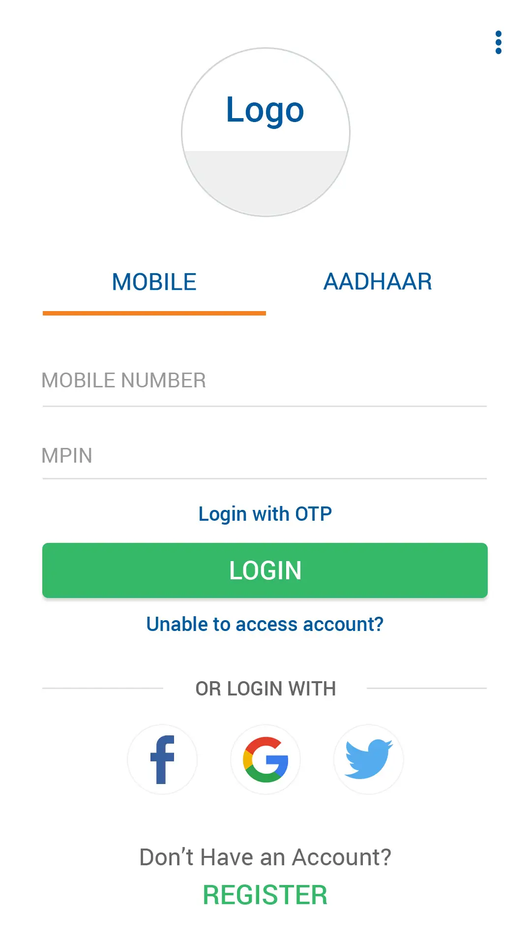 Graphic Design Services 7 mobile app UI design login