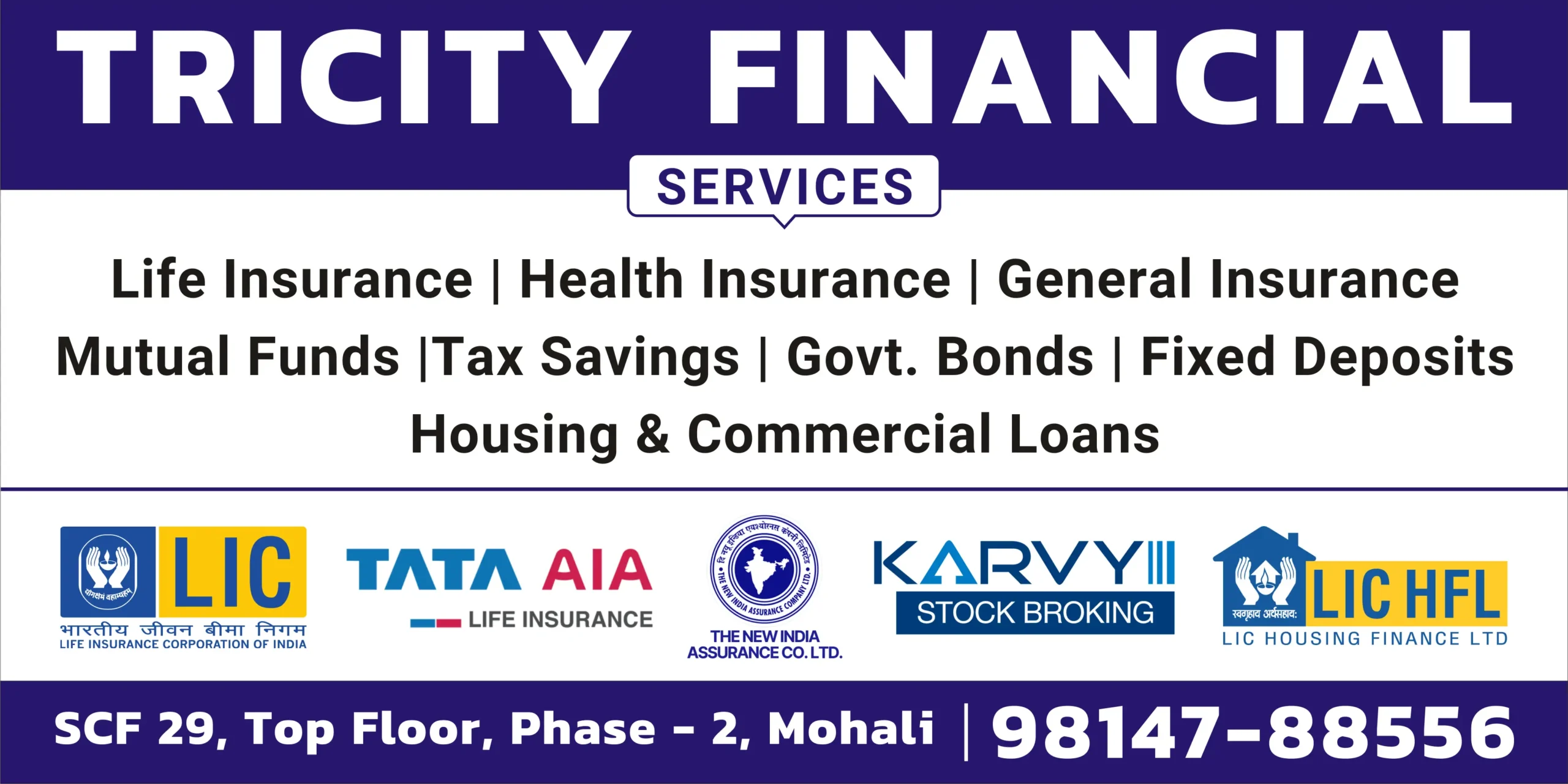 banner design for tricity financial