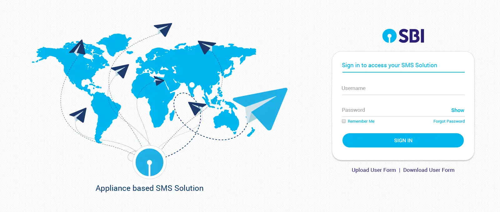 ui design login page for sbi