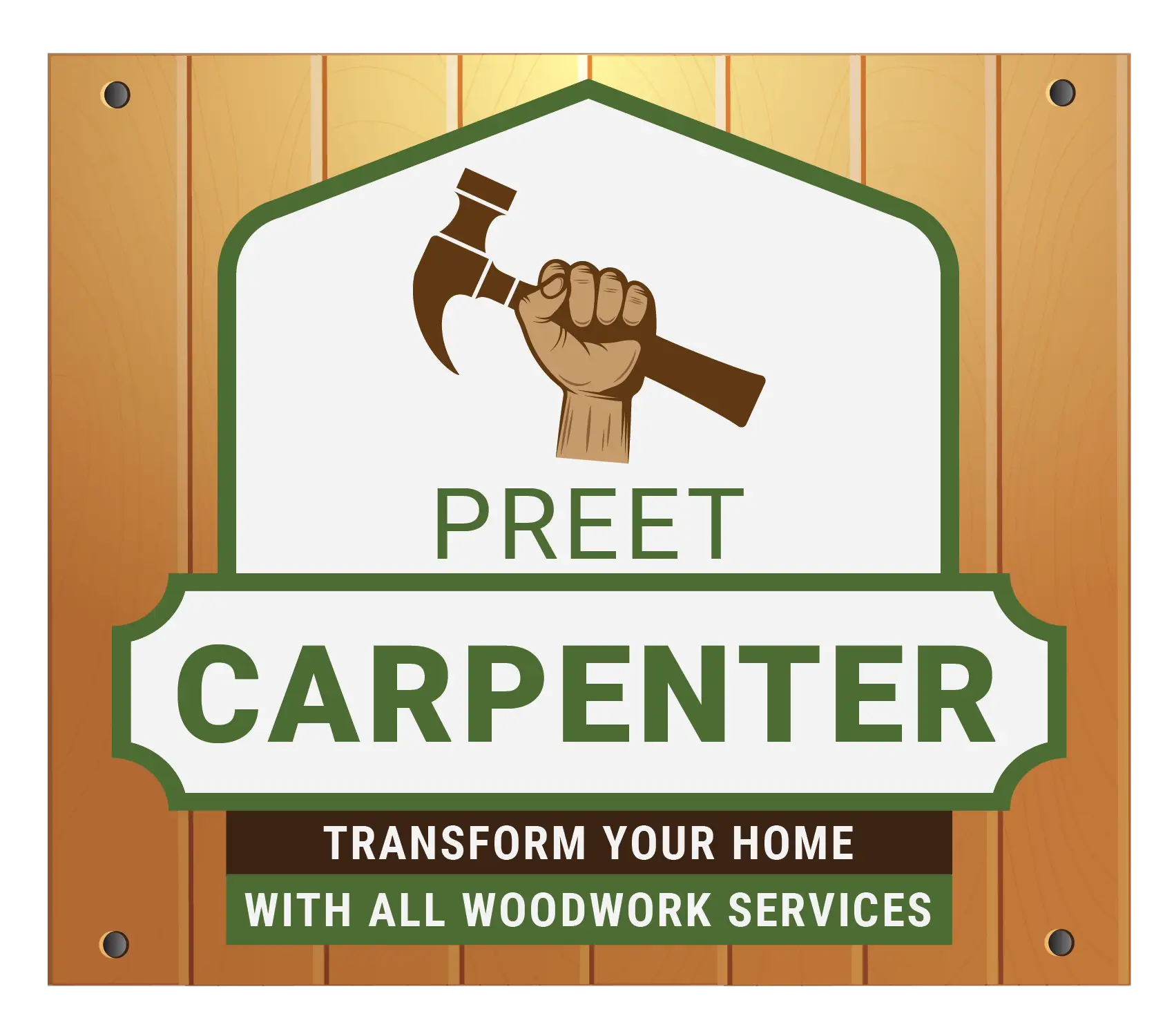 Test Page small business logo design preet carpenter 5a